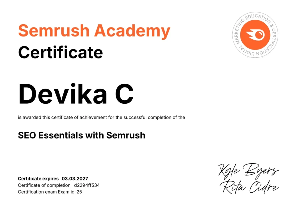 Digital Marketing Strategist in kasaragod Certifications3